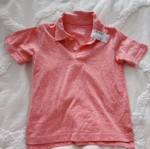 NWT Toddler Boys Orange Jersey Polo  3T